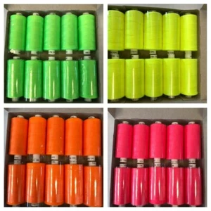 10 x Coats Moon Polyester Sewing Thread Cotton Neon ,Fluorescent, Halloween - Picture 1 of 7