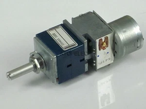 Japan ALPS RK27 100KAX2 Motorized LOG Stereo Potentiometer Dual 100K 2-gang - Picture 1 of 2