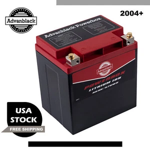 Advanblack POWERBOX Lithium Battery with Charger Fits Harley Touring Bikes - Picture 1 of 13