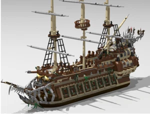 LEGO Custom MOC UCS Flying Dutchman stud.io file, no parts! - Picture 1 of 2