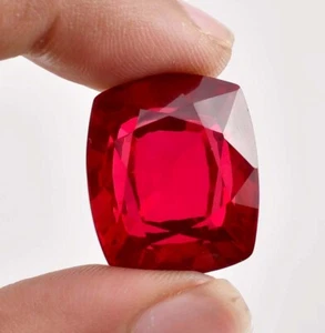 Piedra preciosa suelta 20,40 quilates impecable 18 x 14 mm pintura roja natural (certificada GIT) - Imagen 1 de 6