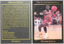 MICHAEL JORDAN (1) 1993 Investor's Journal Gold Card #2 _ Very, very nice