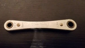 Vintage Craftsman 13/16" x 7/8" Box End Ratcheting Wrench 43681 Made in USA SAE - Picture 1 of 2