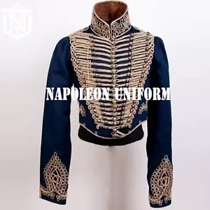 Newly Men's Regiment Blue Wool Golden Heavy Braiding Dolman Jacket Fast Shipping - Picture 1 of 3
