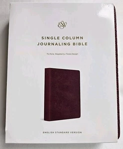 ESV Single Column Journaling Bible (TruTone, Raspberry, Floral Design) (2021,... - Imagen 1 de 5