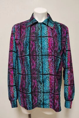 Blusa de mujer vintage de diseñador estilo Givenchy París Nueva York talla 12 EVC Foto 1 de 4