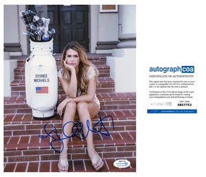Sydnee Michaels signed photo 8x10 ACOA autographed LPGA golf - Imagen 1 de 3