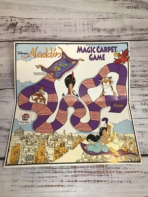 Pizza Hut Disney’s Aladdin Magic Carpet 1993 tablero de juego cartón promocional Foto 1 de 4