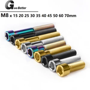 M8 Titanium Cap Socket Allen Head Bolts Screws 15 20 25 30 35 40 55 60 x1.25 mm - Photo 1/9