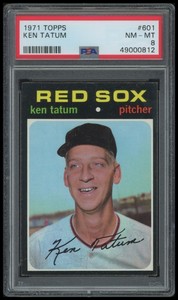 1971 Topps Ken Tatum PSA 8 NM-MT Semi-High Number #601 Baseball Card