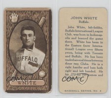 1912 Imperial International League Tobacco C46 John White #4