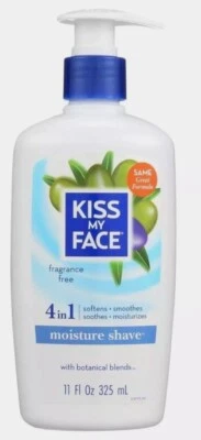Afeitado hidratante 4 en 1 sin fragancia con mezclas botánicas Kiss My Face 11 onzas Foto 1 de 4