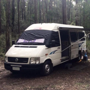 VW LT Mercedes Sprinter Screen Cover Blackout Blind Curtain LT35 Waterproof Van - Picture 1 of 4