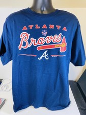 Atlanta Braves 2010 Majestic Shirt Size Large  Z14