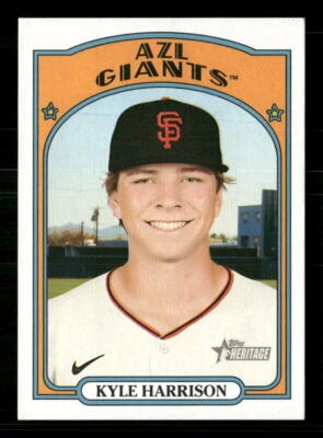 Kyle Harrison 2021 Topps Heritage Minor League #99 Giants - Image 1 of 2