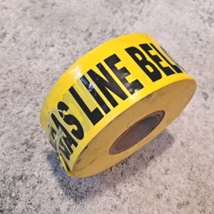 Scotch Caution Buried Electric Line Below Barricade Tape Yellow 3-In x 1000 ft - Picture 1 of 3