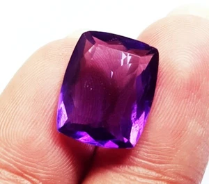 Natural Violet Amethyst 6.60 Ct Loose Gemstone Cushion Shape Certified - Picture 1 of 6
