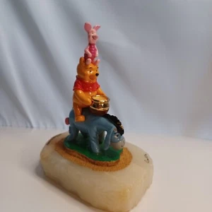 Ron Lee Winnie The Pooh Disney Sculpture 657/1250 Onyx Base READ Eeyore Piglet  - Picture 1 of 13