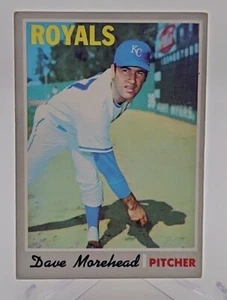 1970 Topps Baseball #495 Dave Morehead Kansas City Royals - Picture 1 of 2
