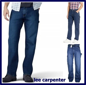 Jeans Lee da uomo larghi carpenter pantaloni denim lose fit a gamba larga w29 30 - Picture 1 of 11