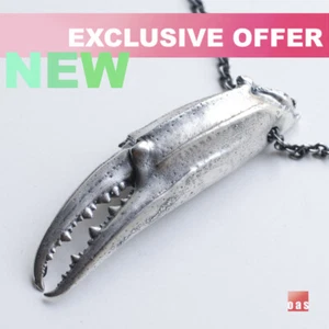 Summer Charm / OAS Flagship SterlingSilver Crab Claw Pendant Necklace W/WO Chain - Picture 1 of 11