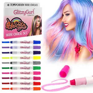 Regalo de tiza para el cabello para niñas - 10 tintes temporales no tóxicos fáciles de lavar - Imagen 1 de 7