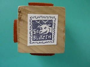 Blitzen Dasher Donner Reindeer Faux Postage (3) Images RBBB Rubber Stamp  - Picture 1 of 6