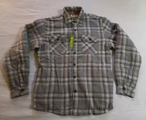 NWT Wrangler Fleece Lined Plaid Long Sleeve Button Up Shirt MEN’S SZ S - Picture 1 of 10