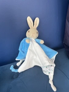 Peter Rabbit Comfort Blanket Beatrix Potter from Rainbow Designs Blue Bunny Dou - Picture 1 of 7