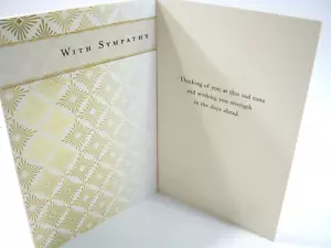 In Sympathy Condolences Funeral Thinking of You Greeting Card - Picture 1 of 3