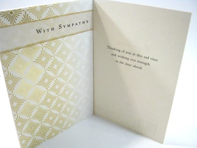 In Sympathy Condolences Funeral Thinking of You Greeting Card - Image 1 of 3