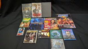 World Wrestling Lot of 13 items Magazines Books DVDs - Picture 1 of 9
