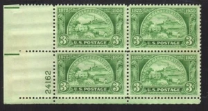 #987 - 3¢ American Bankers Association 1950 Issue - MNH Plate # Block of 4 - Picture 1 of 1