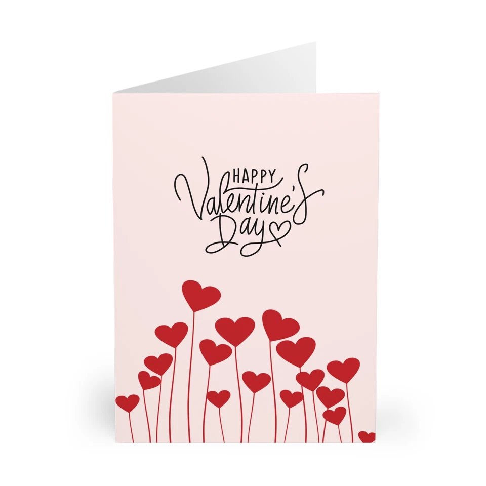 Valentine’s Day Cards - BLANK INSIDE (5 Pack) - Image 1 of 1