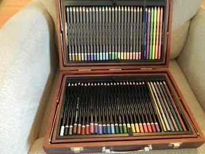 Art 101 130-piece Premium Core Pencils, Oils, Waters,Oil Pastels Crayons Wood C - Picture 1 of 12