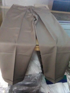 PANTALONES DE TRAJE PARA HOMBRE 100% LANA MARRÓN SIN MARCA HECHOS EN ITALIA  - Imagen 1 de 11