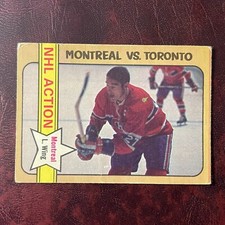 1972-73 O-Pee-Chee OPC Set FRANK MAHOVLICH IN-ACTION #128 CANADIENS - VG-