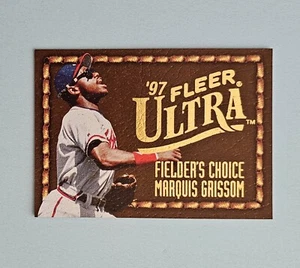 MINT 1997 Fleer Ultra SP Insert 7 Marquis Grissom Fielder's Choice Leather Style - Picture 1 of 3