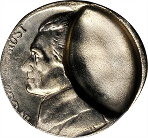 ER236 Undated Jefferson Nickel--Partial Collar Indent,Misaligned Dies ANACS MS64 - Picture 1 of 3