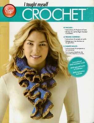 BOYE I Taught Myself Crochet Booklet and DVD,  16 Projects - Image 1 of 2