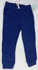 Toddler Girls' Fleece Jogger Pants - Cat & Jack - Navy (3T) - Picture 1 of 4