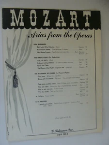 Mozart Sweet Zephyr Sull'aria aus La Nozze di Figaro Sopran Englisch & Italienisch - Bild 1 von 1