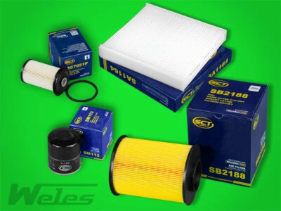 INSPEKTIONSPAKET FORD FOCUS II 1,8 TDCi ab 2007 Luft- Öl- Pollen- Dieselfilter - Bild 1 von 4