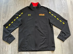 Under Armour UNIVERSITY OF MARYLAND TERRAPINS Track Jacket BLACK SMALL MSRP $100 - Picture 1 of 15