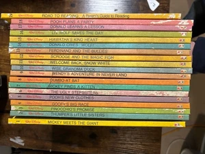 VINTAGE WALT DISNEY ANFANG LESEBUCH KOMPLETTER SATZ 1-19 BANTAM ALLE SEHR GUTER ZUSTAND 1986 - Bild 1 von 17