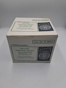 Vintage Realistic Deluxe Surface Mount Automotive Speaker Set 12-1844 - Picture 1 of 4
