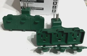 2- 3-Outlet Wall Plug Adapter, Indoor/Outdoor Use, UL Listed, Heavy Duty Multi - Bild 1 von 4