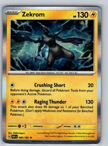 Zekrom 066/182 Holo Rare SV04: Paradox Rift LP - Picture 1 of 2