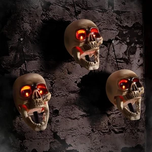 Halloween Animatronics Calavera Estacas Marcadores de Camino, Decoración Animada Colgante - Imagen 1 de 6