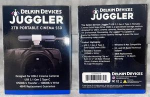 Delkin Devices 2TB Juggler USB 3.2 Gen 2 Type-C Cinema SSD With Mount & Box - Picture 1 of 2